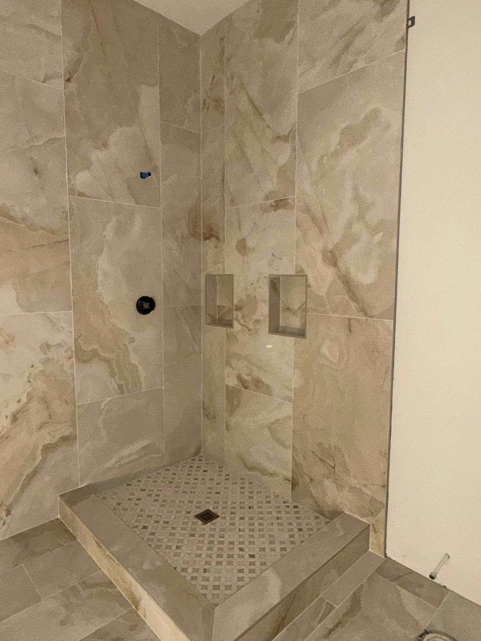 Custom tile backsplash detail